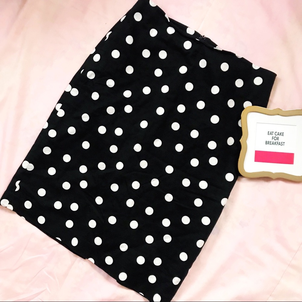 Scatter Dot Pencil Skirt - 6